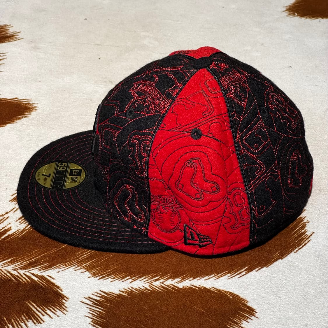 뉴에라 울 스티치 스냅백 (55.8cm) 보스턴 레드삭스 상품이미지5