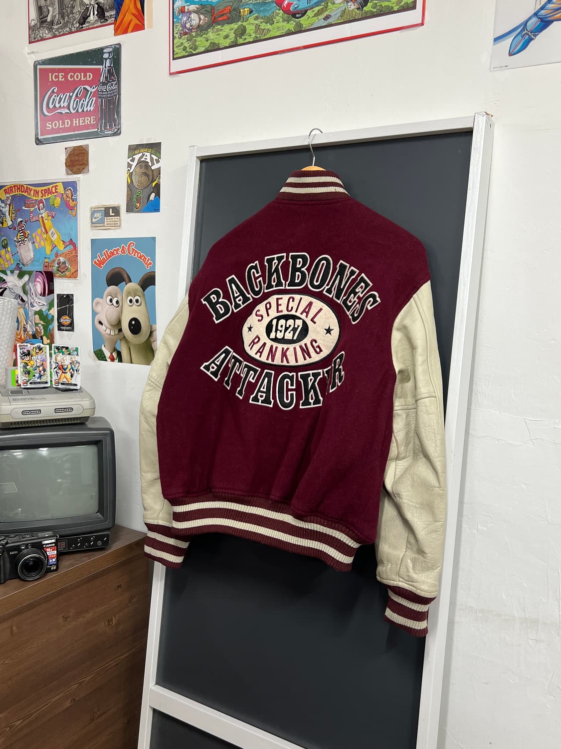 Japan Vintage 제팬 빈티지 소가죽 바시티 스타디움 자켓 상품이미지1