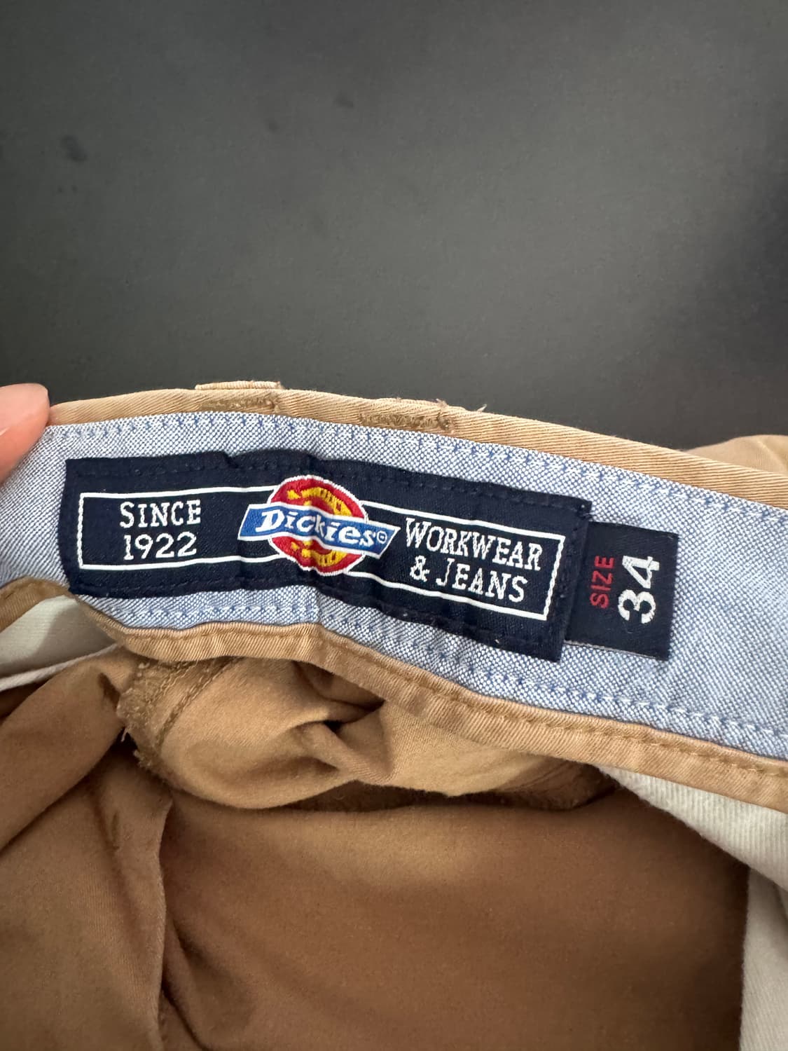 디키즈 Dickies 워크 웨어 로고 포인트 치노 9부 면바지 34 상품이미지3