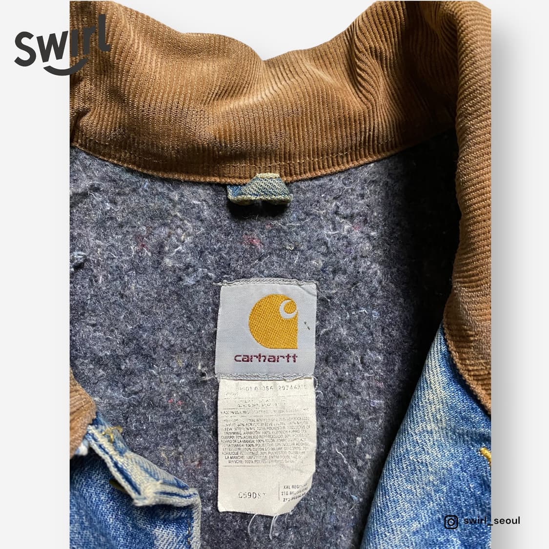 🌊Carhartt Blanket Denim chore coat 상품이미지10
