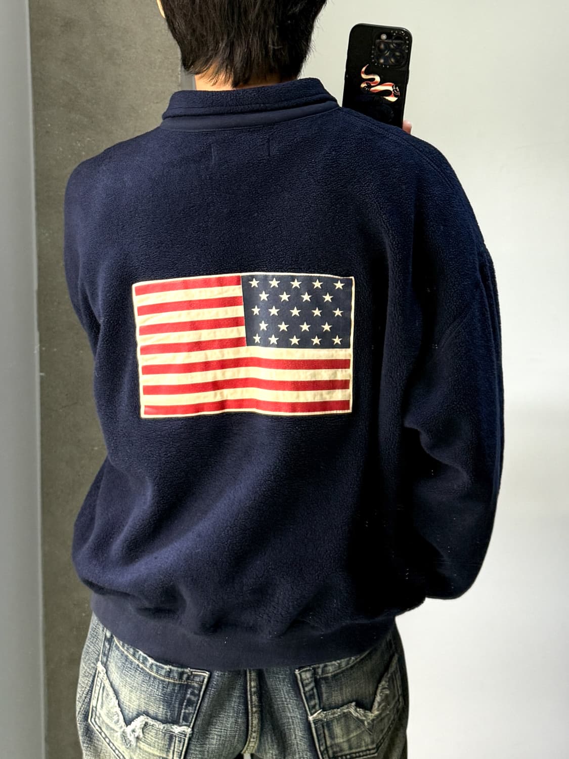 폴로스포츠 스펠아웃 USA 하프집업 플리스 상품이미지1