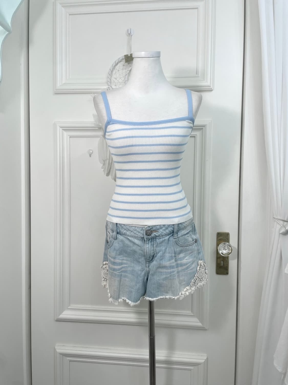 sky blue summer cardigan&stripe summer s 상품이미지6