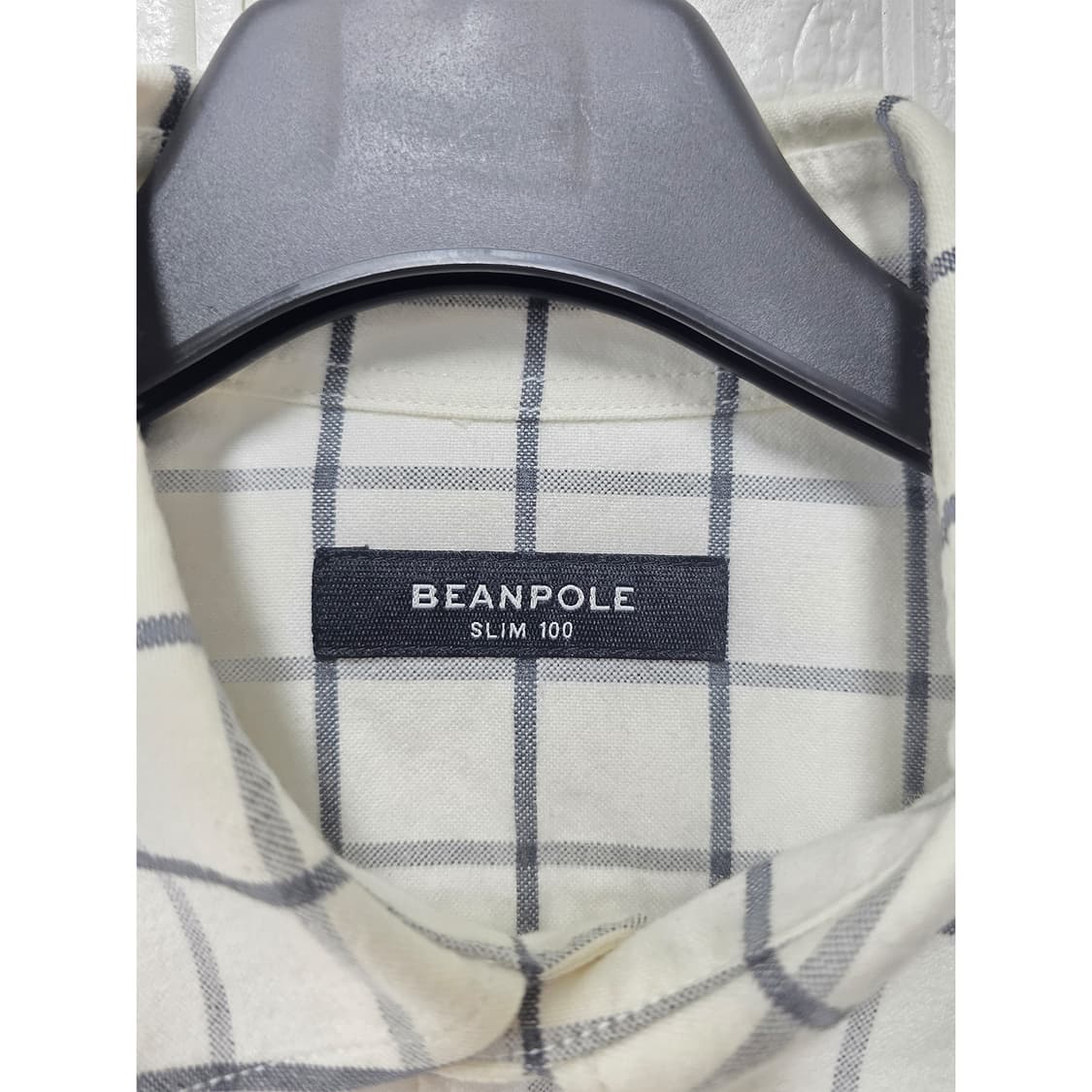 택포) 빈폴 남성 체크 슬림핏 셔츠 100 상품이미지2