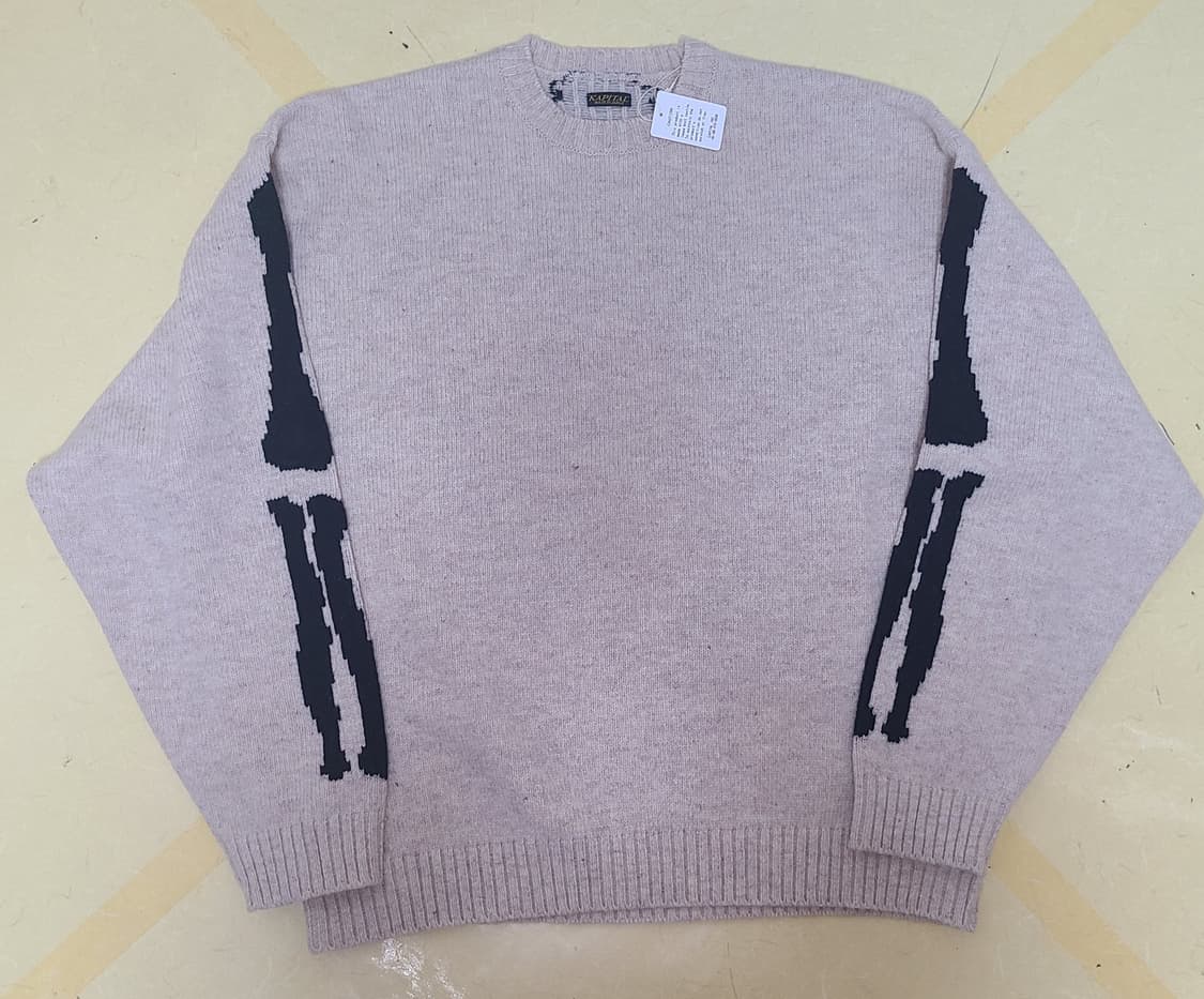 캐피탈 5G 울 본 니트 크루넥 스웨터 키나리 상품이미지3