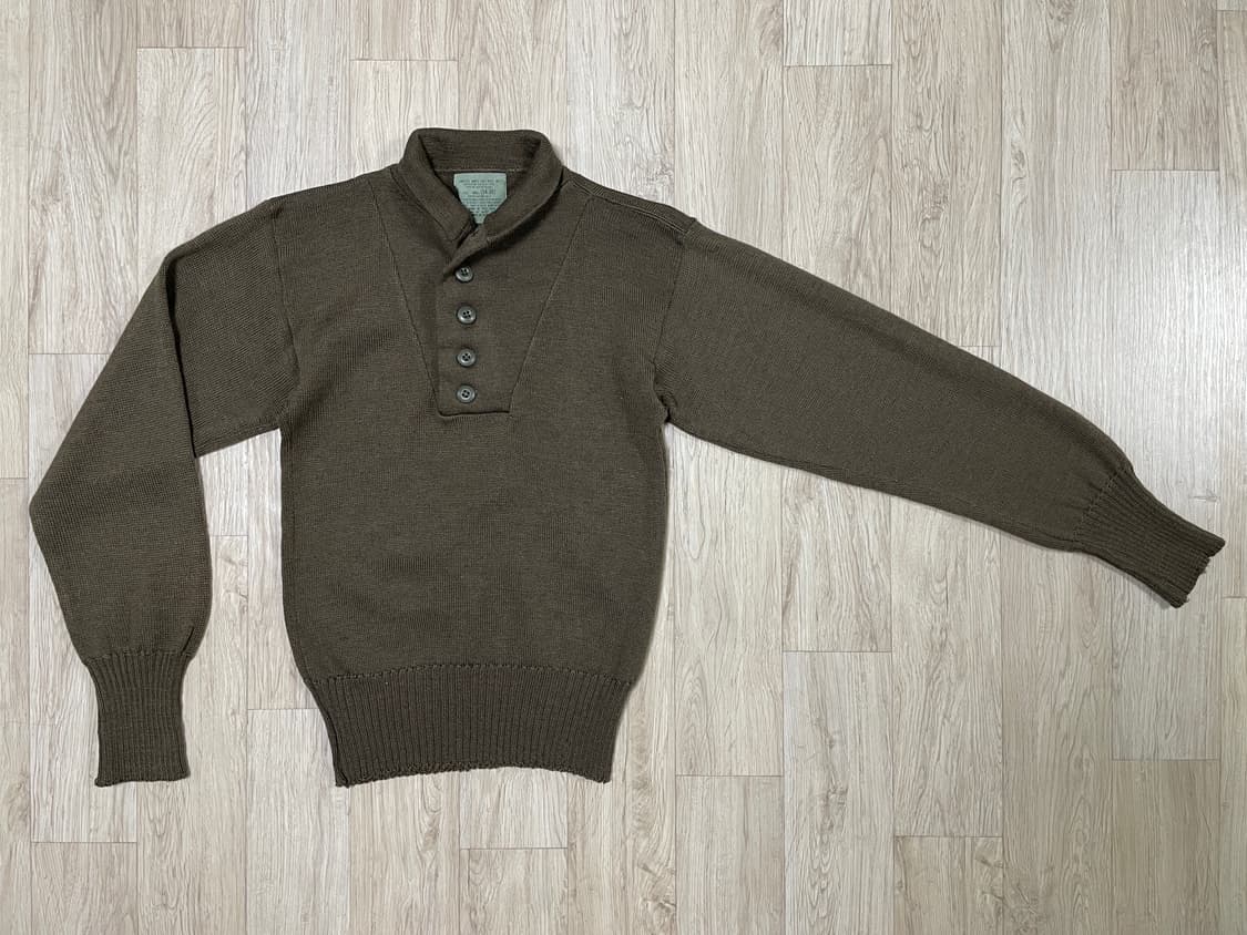 ~95) 미군 오리지널 5버튼 울 스웨터(RRL&LVC&폴로) 상품이미지1