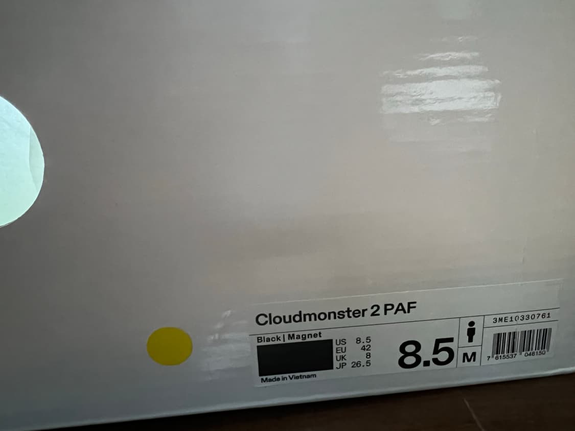 [265] 파프 x 온러닝 클라우드 몬스터2 블랙 상품이미지8