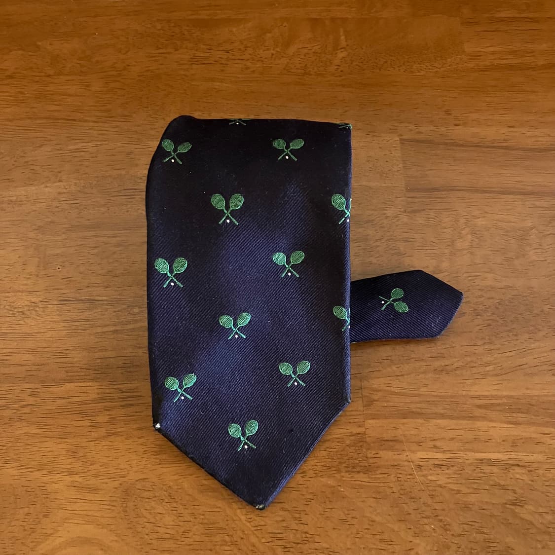 브룩스 브라더스 컨트리 클럽 테니스 자수 실크타이 상품이미지3