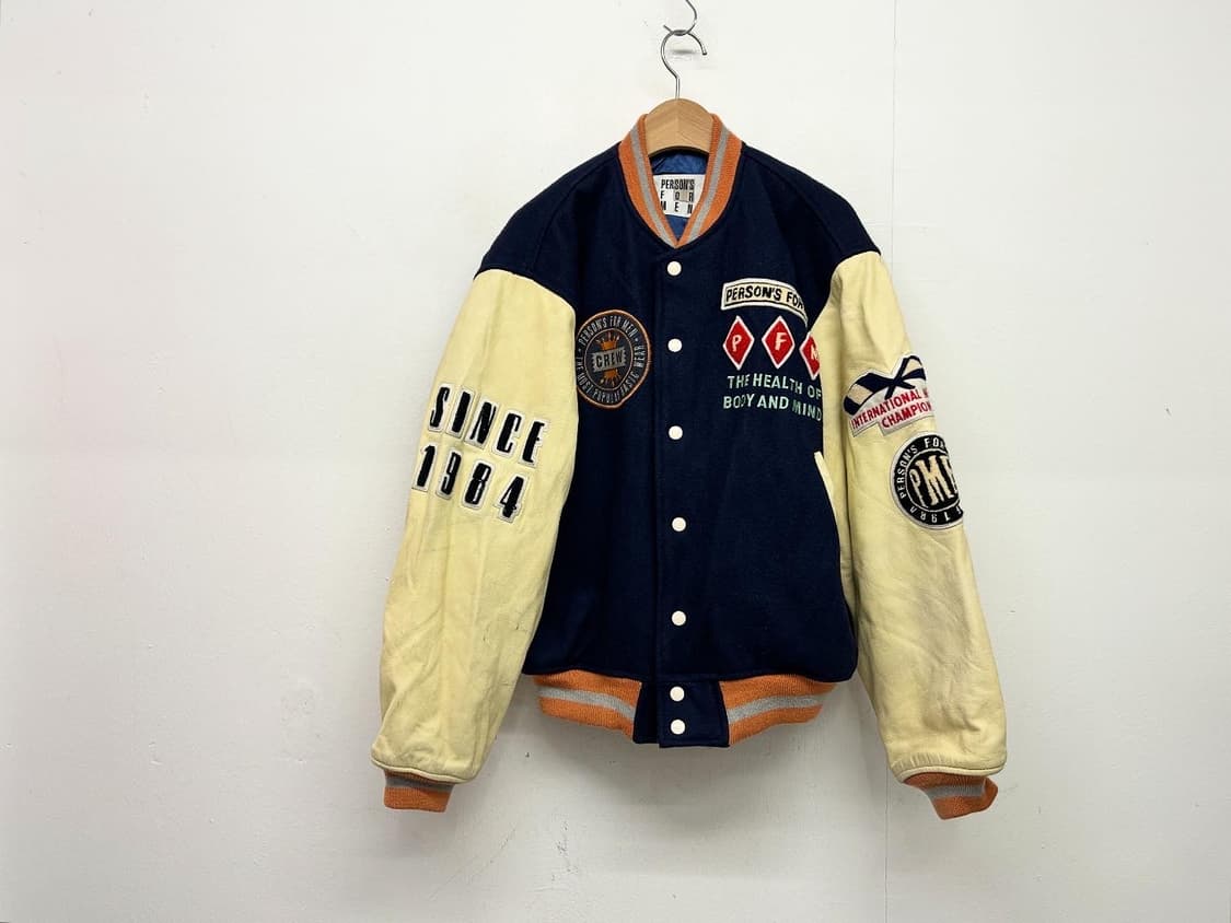 PERSONS 바시티자켓 야구 점퍼 네이비 상품이미지4