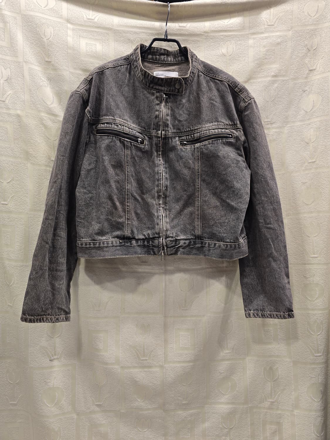 슈퍼서브 공용 워싱 크롭 데님 자켓 청자켓 M(95) 상품이미지1