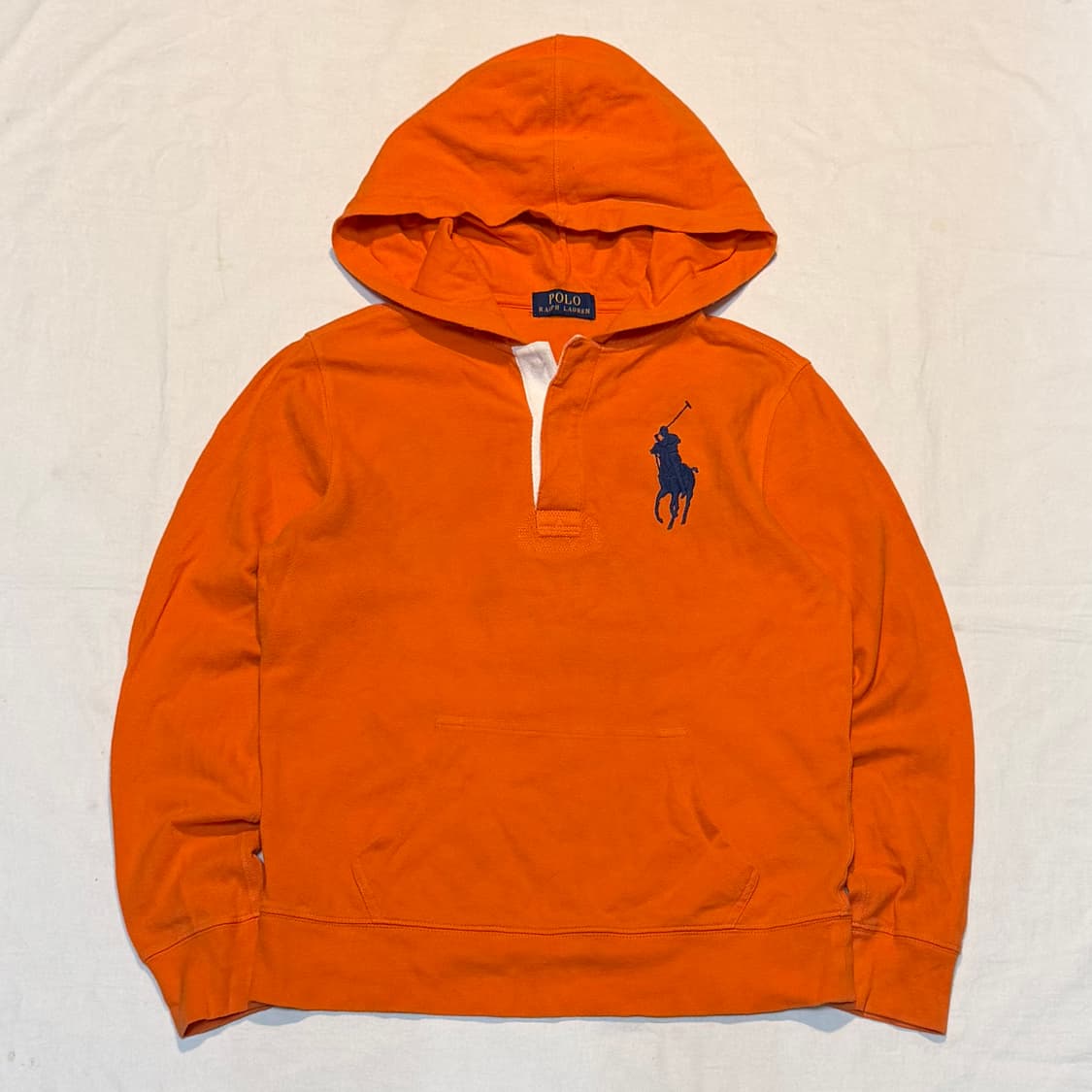 희귀) 폴로 랄프로렌 헨리넥 럭비 후드티 오렌지 상품이미지1