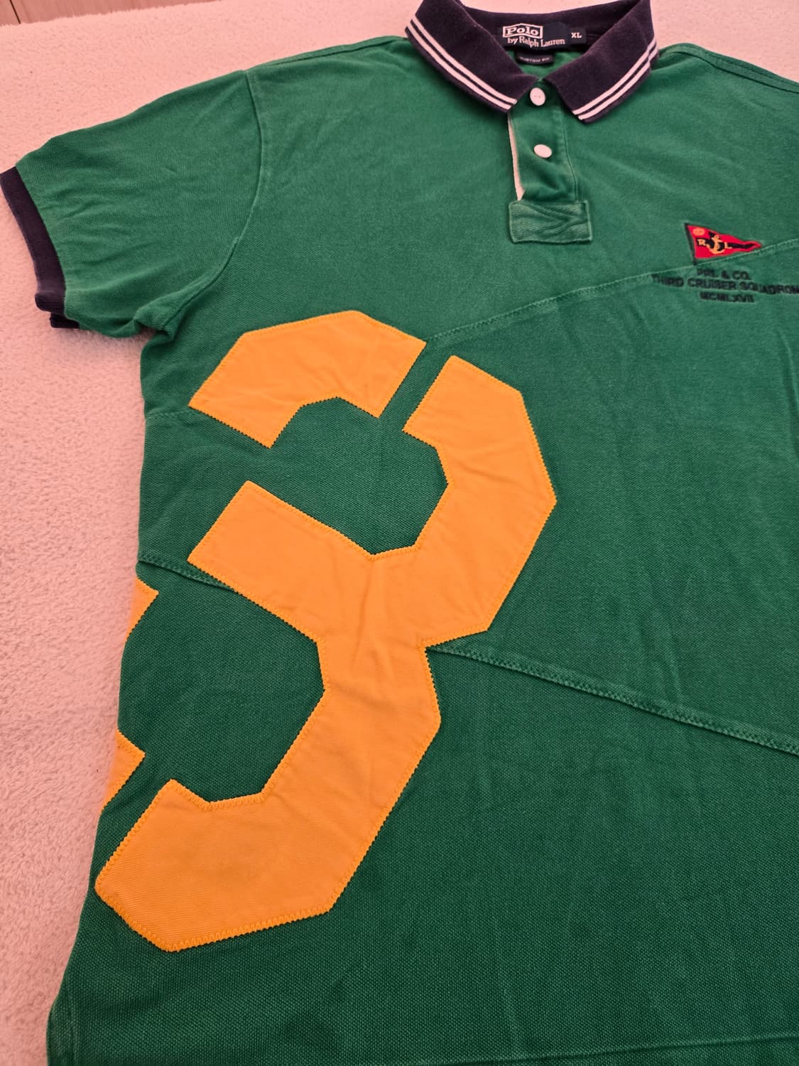 폴로 랄프로렌 그린색 넘버3 카라티 XL (커스텀 폴로) 상품이미지6