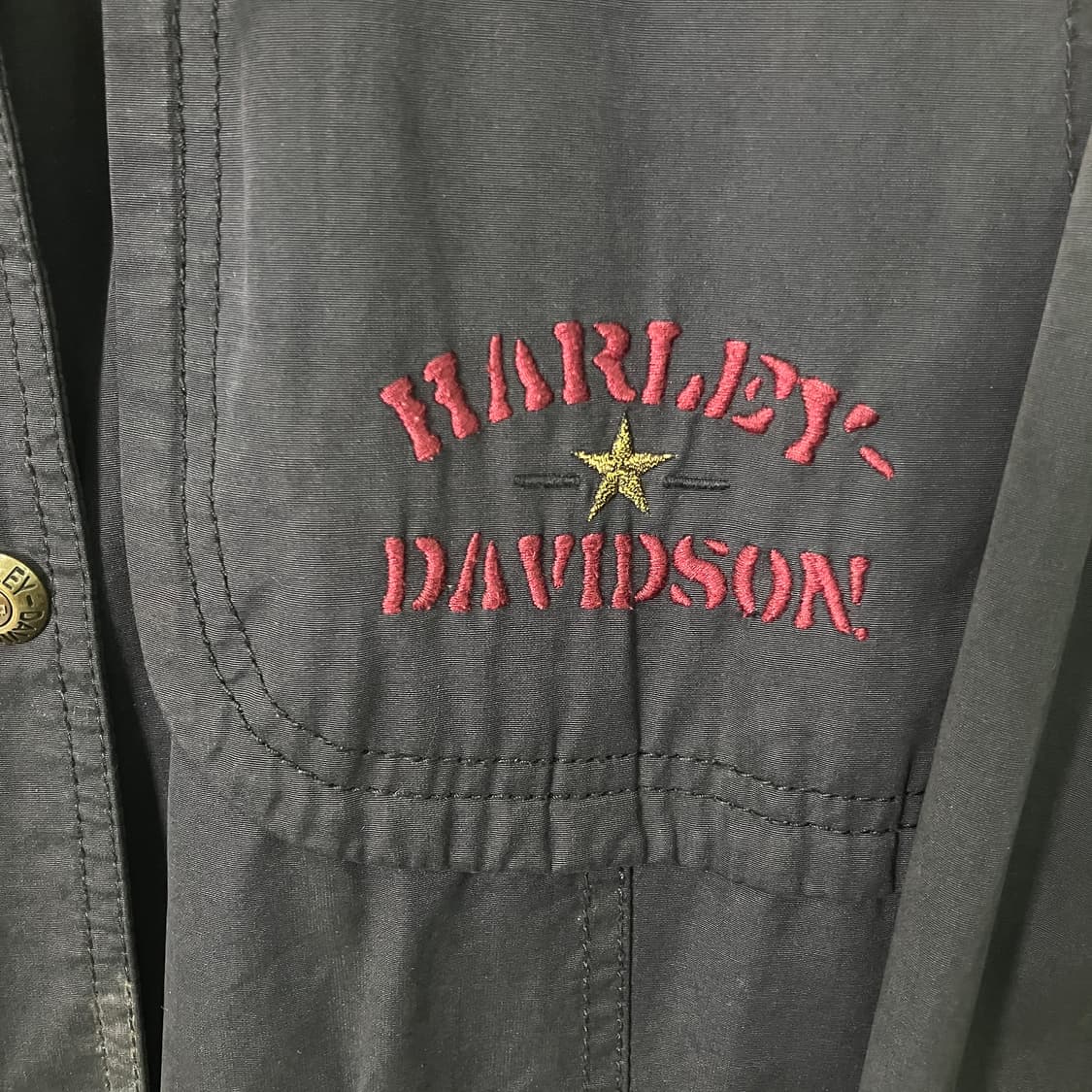 할리데이비슨 블랙 코튼 밀리터리 자켓  상품이미지7