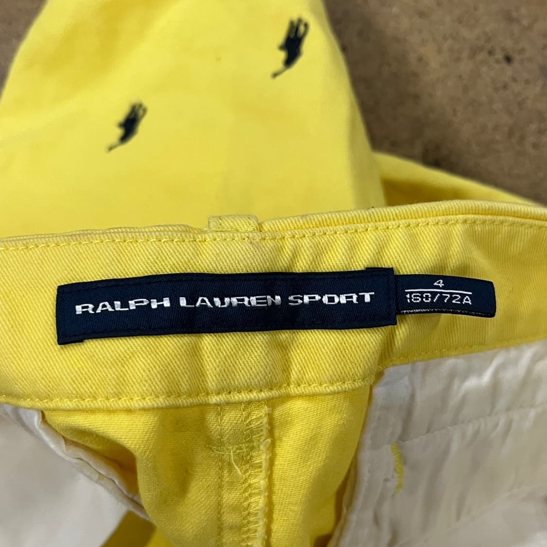 [정품/4] 폴로 랄프로렌 옐로우 포니 반바지 b17 상품이미지4