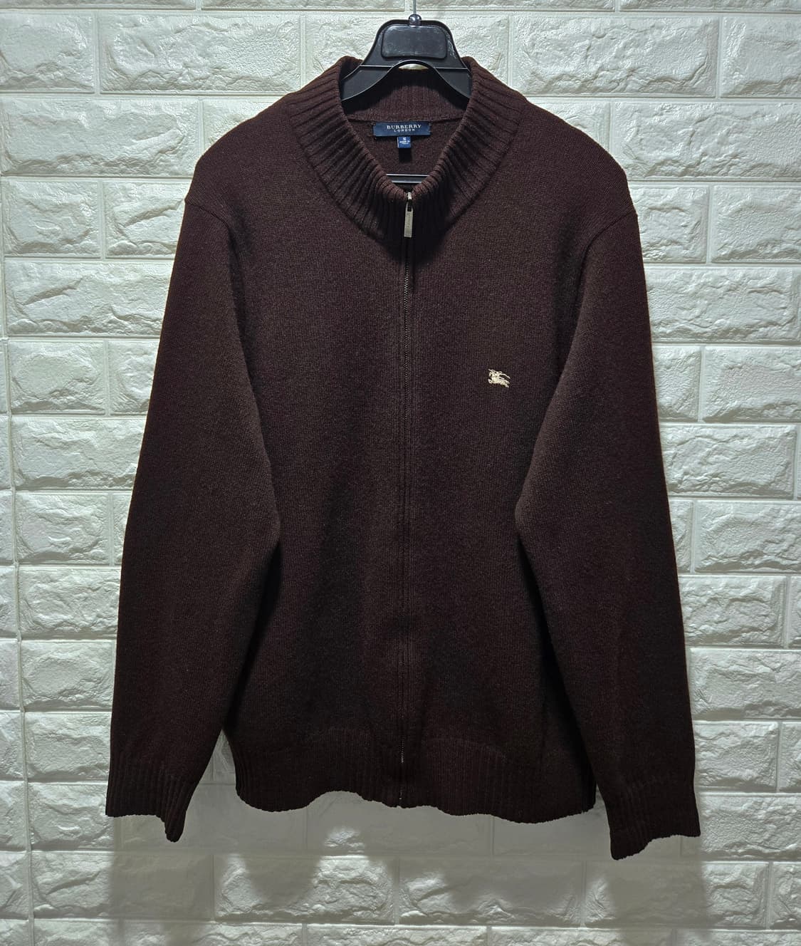 버버리 런던 풀집업 램스울 니트 자켓 95 상품이미지1