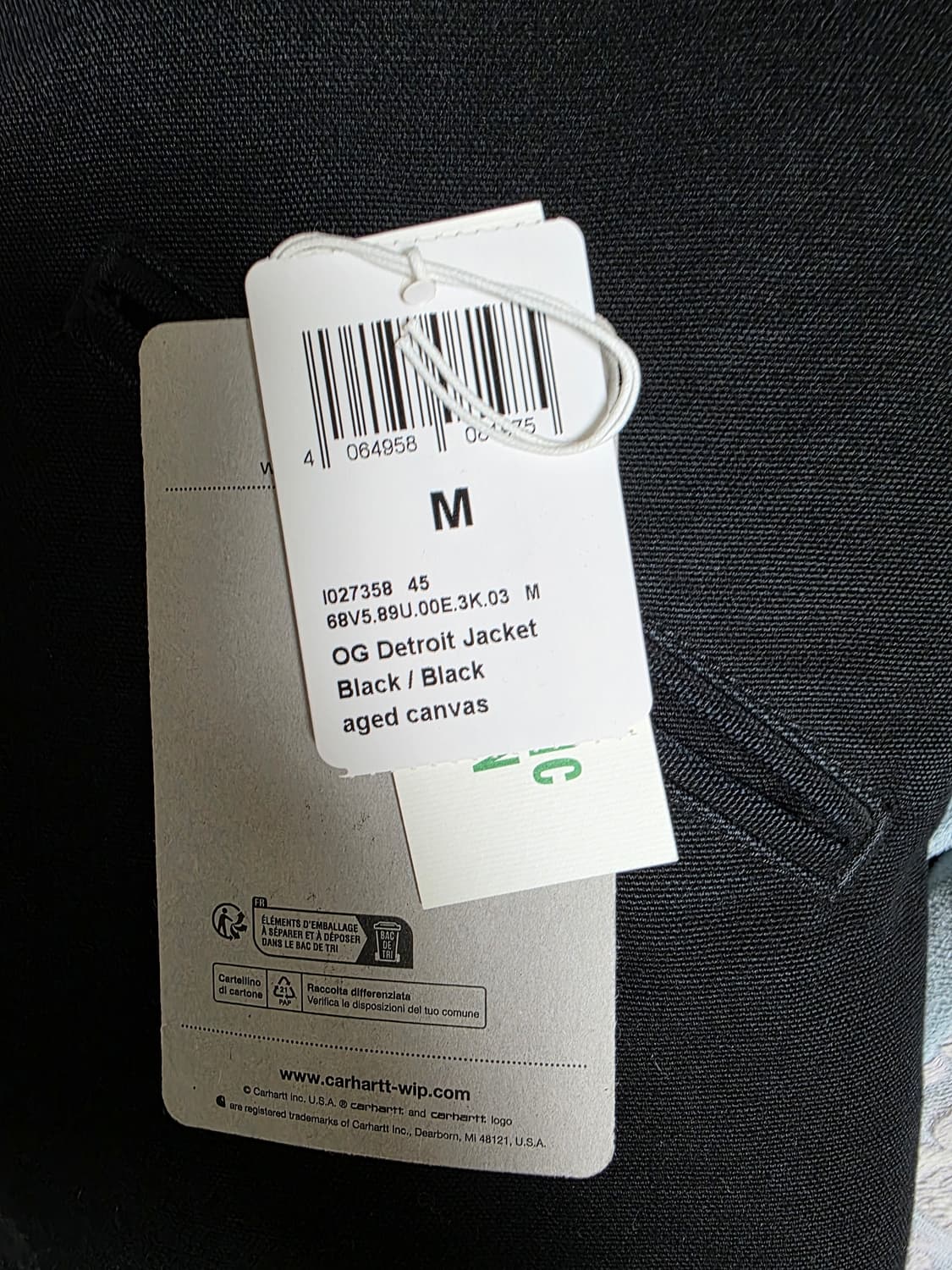 M 칼하트 WIP OG 디트로이트 자켓 블랙  상품이미지3