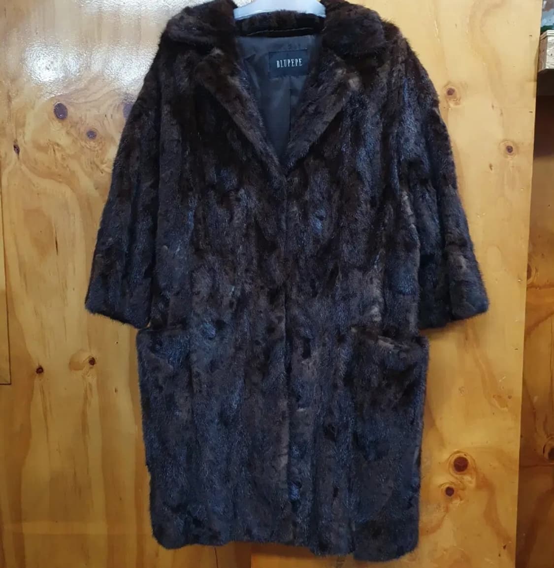 754) 블루페페 7부 밍크코트 상품이미지1