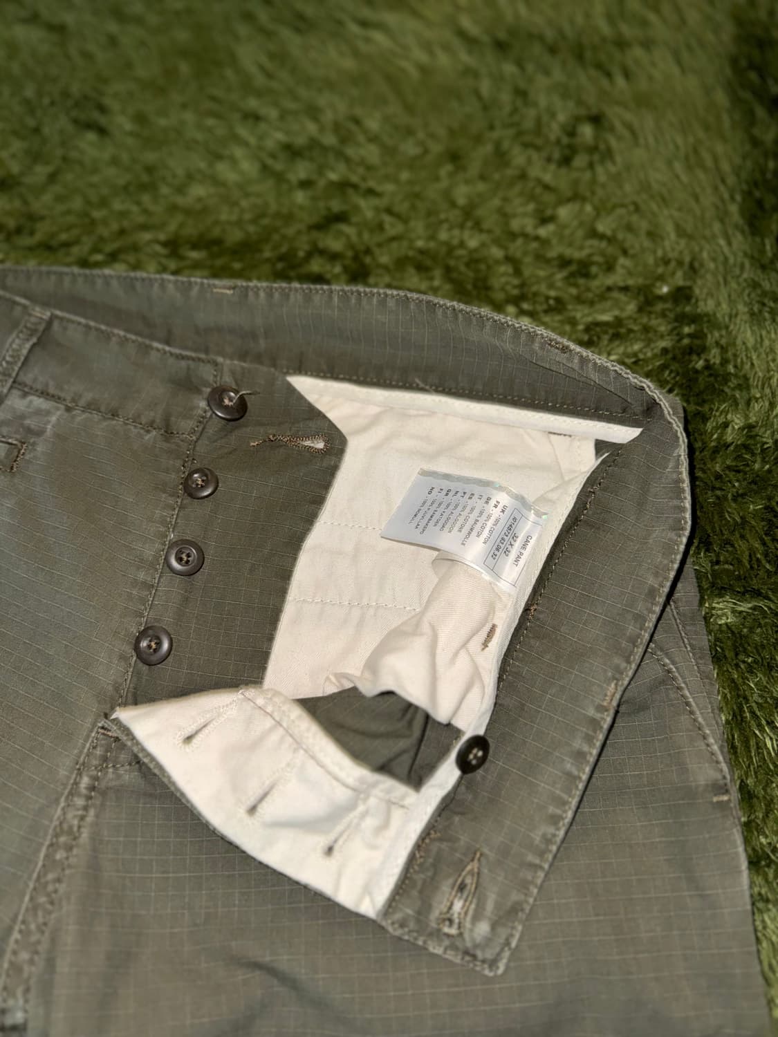 [32X32] 칼하트 WIP 립스탑 카고 CANE 팬츠 올리브 상품이미지3