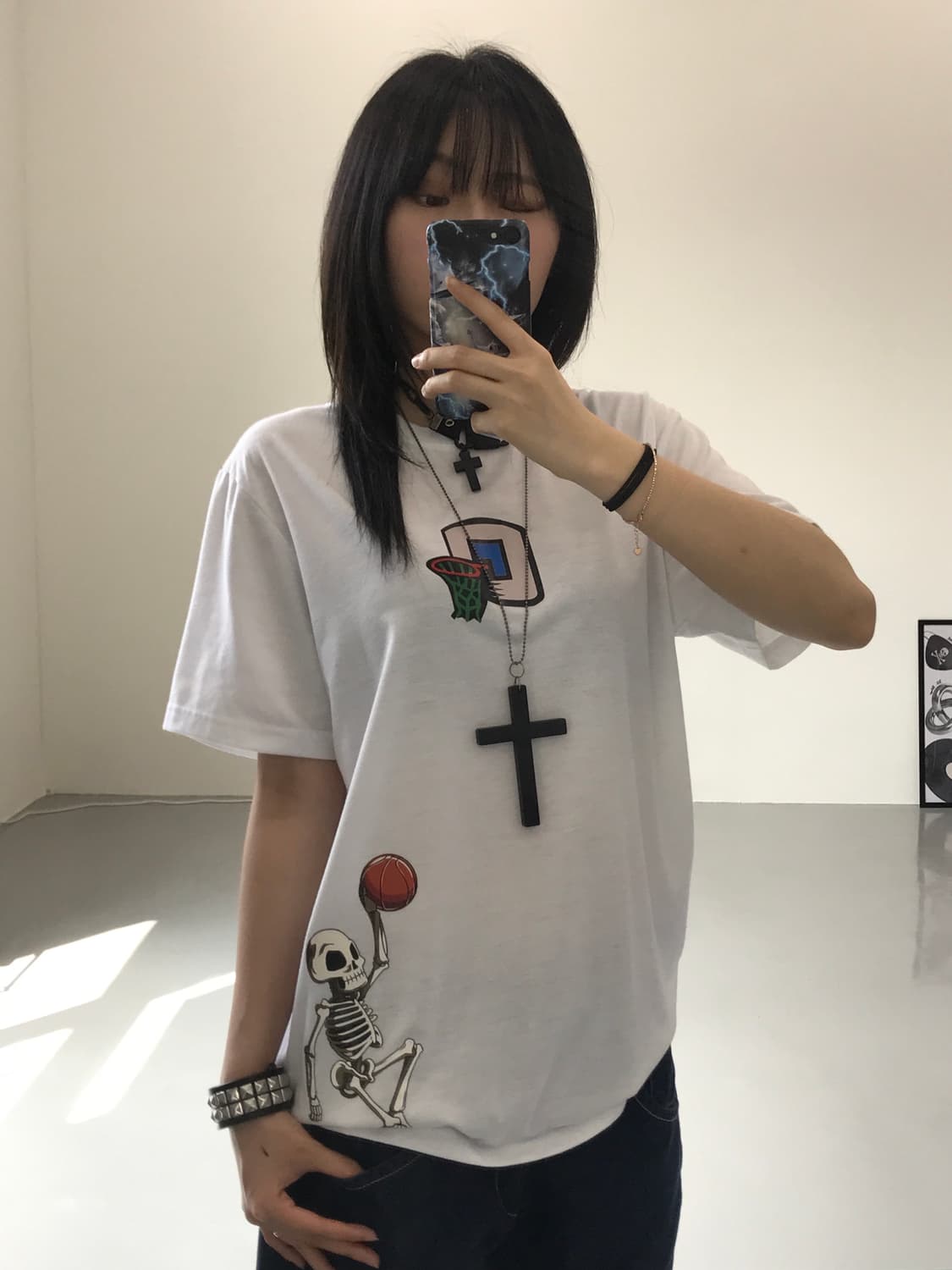 shein 프린팅 반팔 상품이미지1