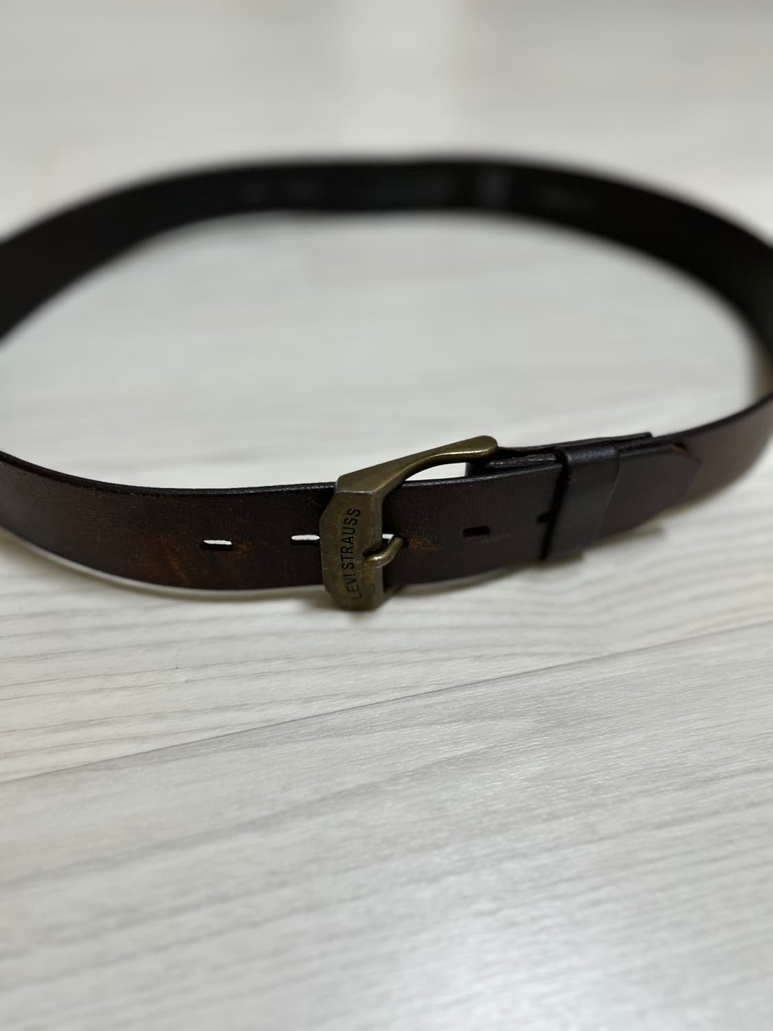 [34-36] 빈티지 리바이스 레더벨트 상품이미지6