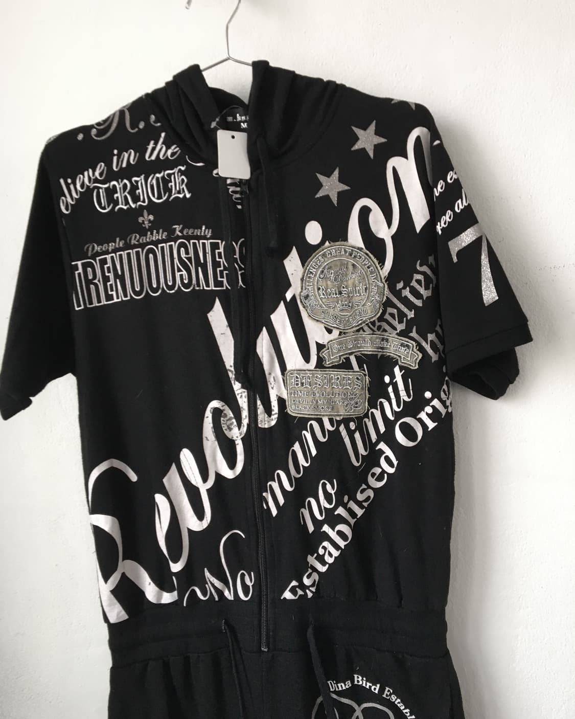 Lettering printing jump suit 상품이미지3