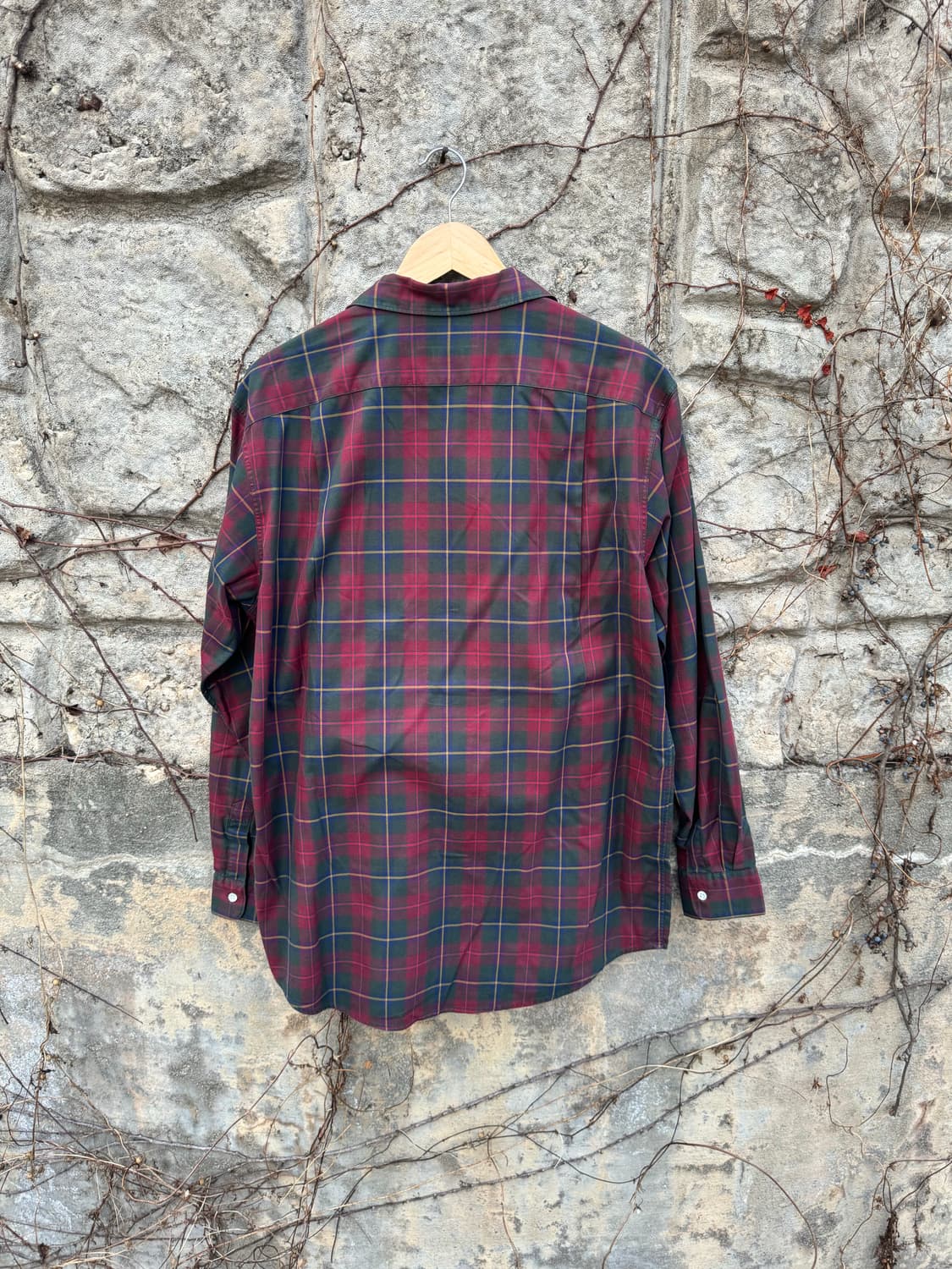 90s 폴로 랄프로렌 버나드 오픈 카라 체크 셔츠 빈티지 상품이미지2