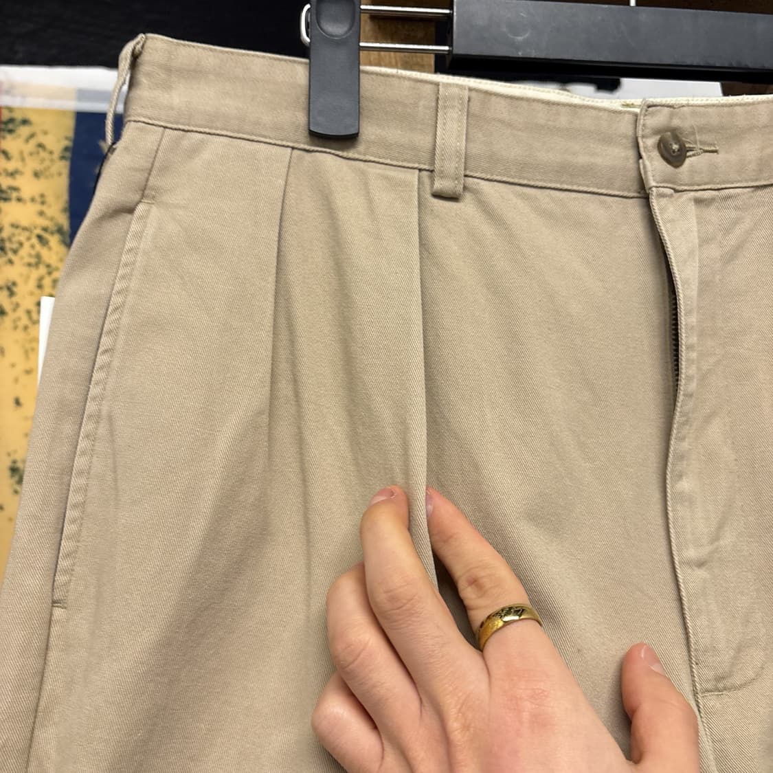 80~90s 폴로 랄프로렌 클래식 더블플리츠 베이지 치노팬츠 N766 상품이미지5
