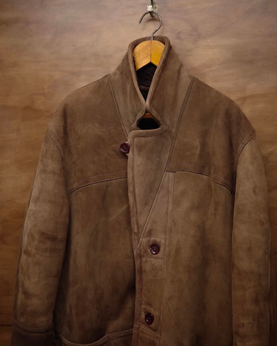 빈티지 시어링 스웨이드 무스탕 자켓 카코트  상품이미지6