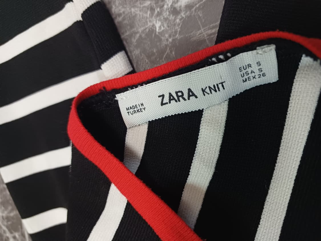 자라(ZARA) 스트라이프 크롭 니트 (새상품) 상품이미지4