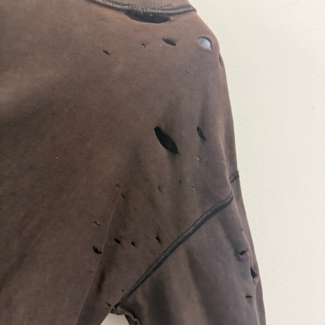 Vintage destroyed layered long t 상품이미지4