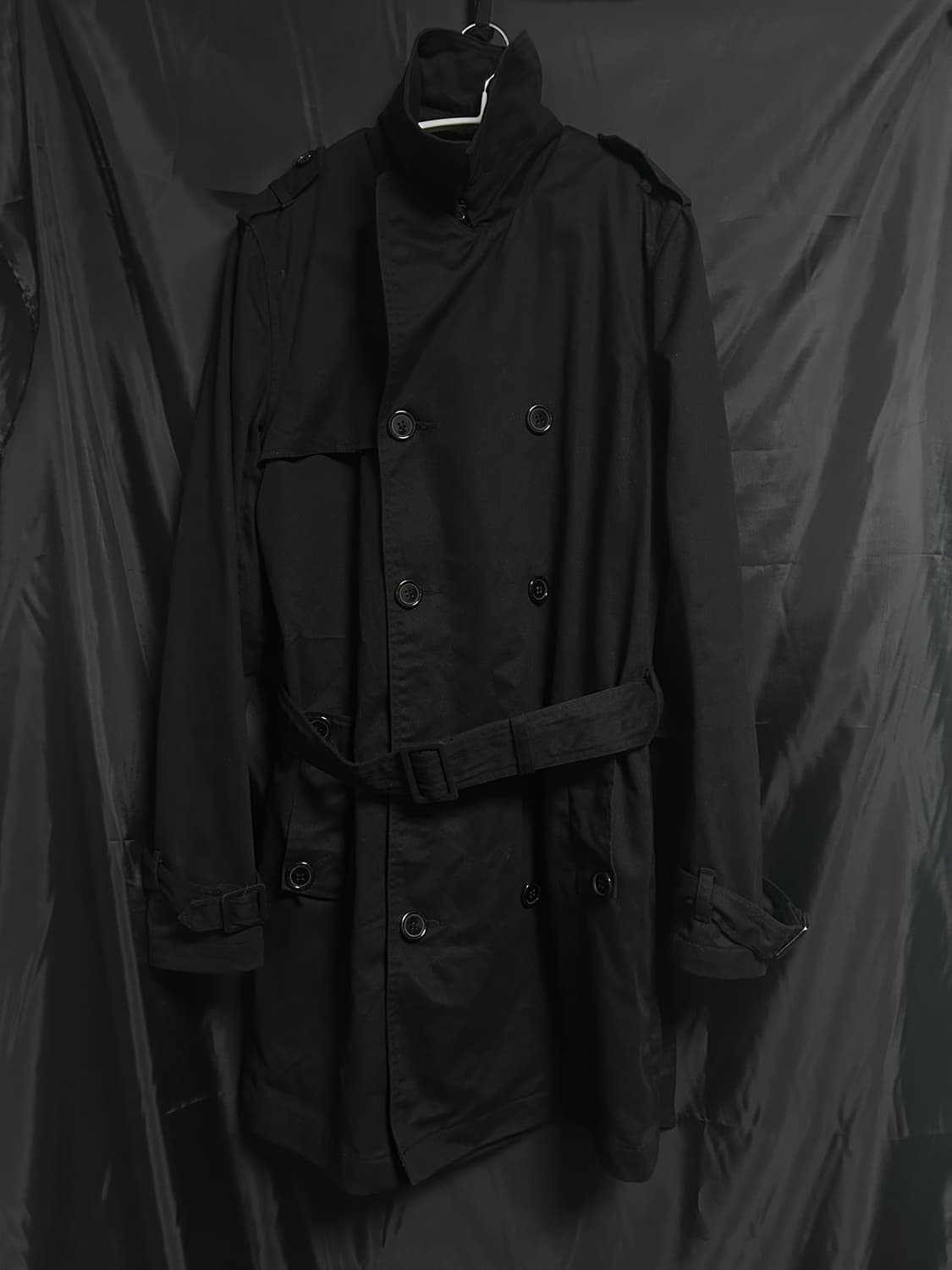 언더커버 블랙 더븧 트렌치 코트 상품이미지10