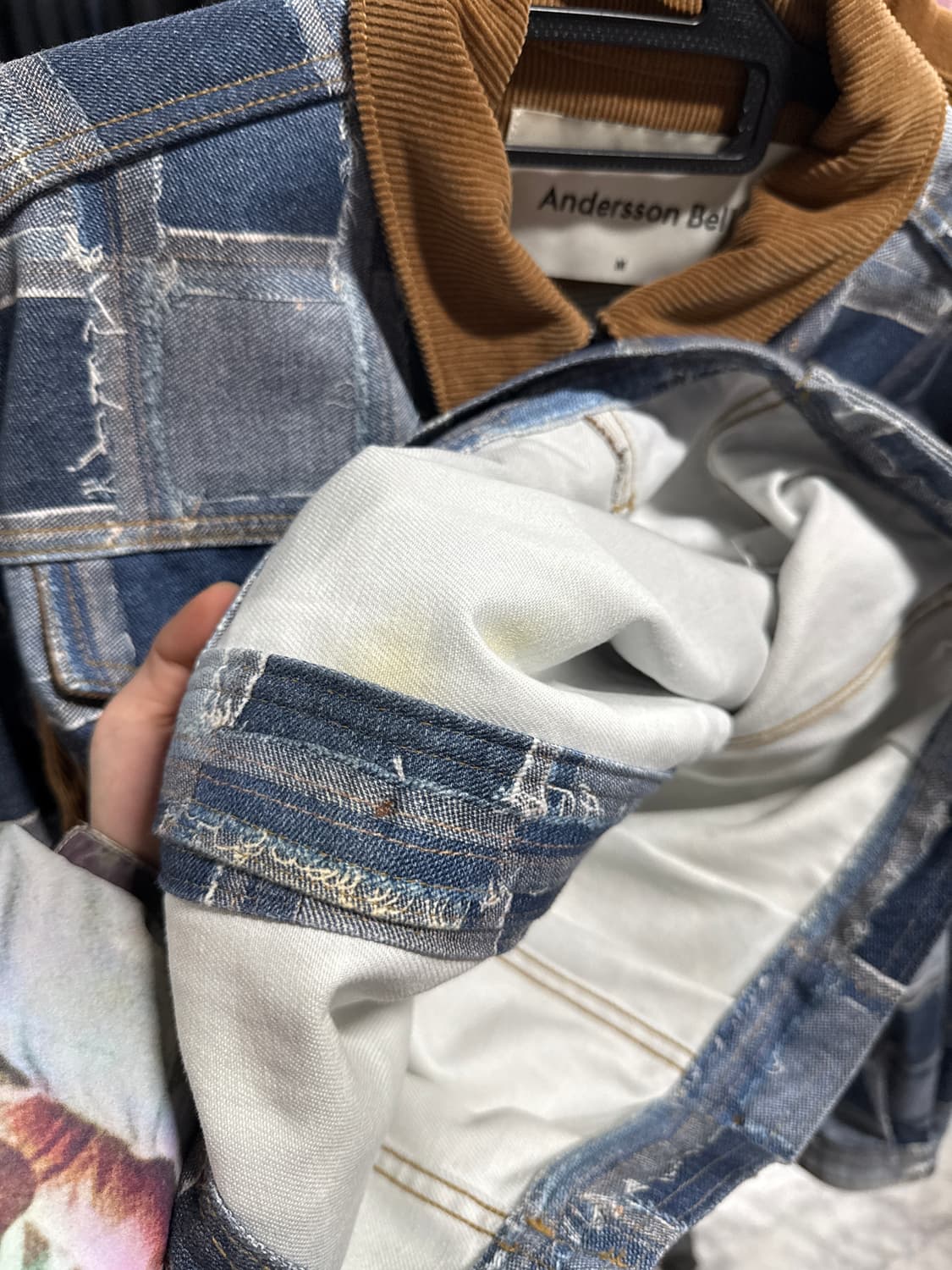 앤더슨벨 웨스턴 패치워크 크롭 데님 트러커 자켓 상품이미지10