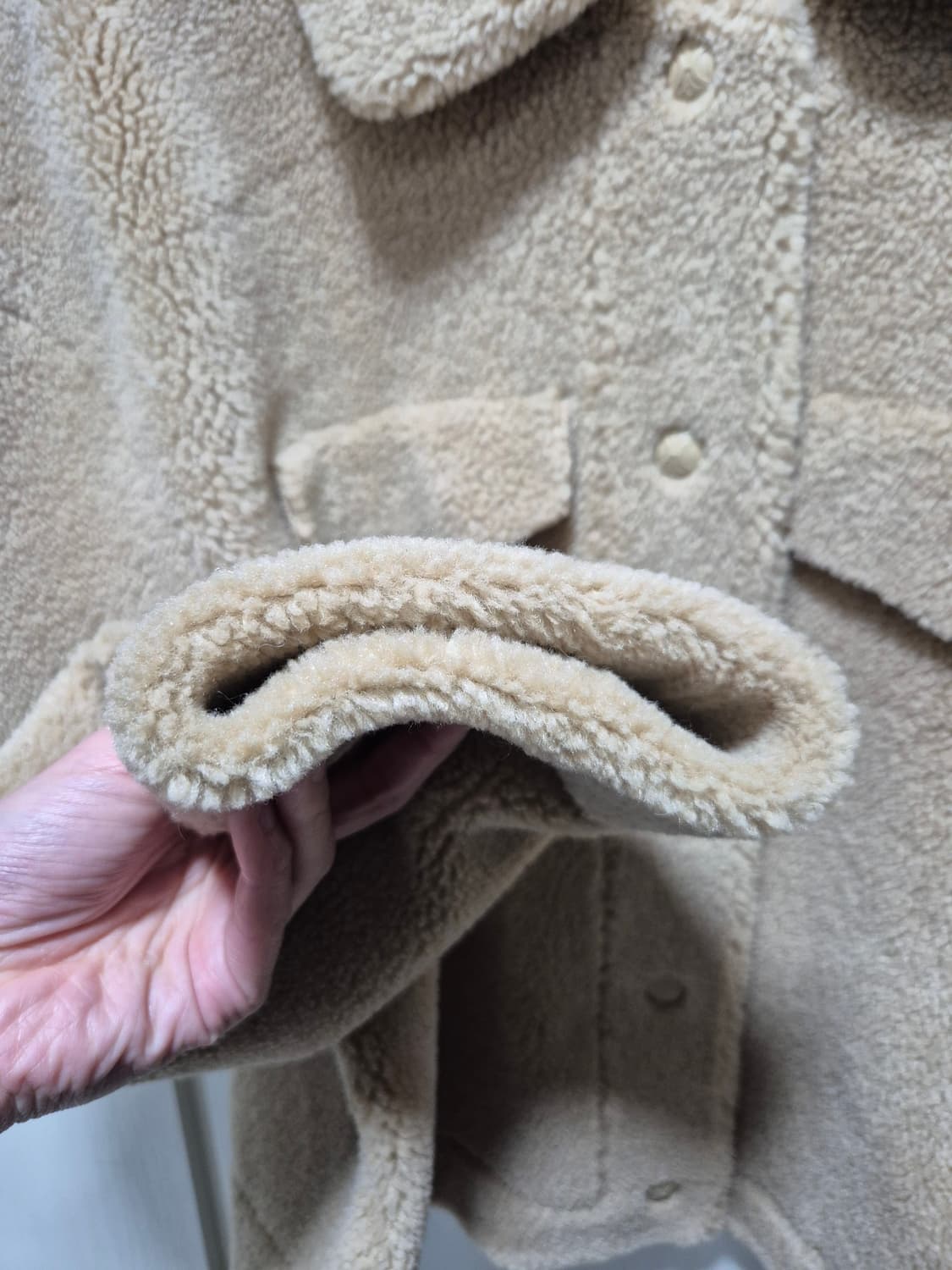 빈티지 베이지 뽀글이 자켓. 새상품 상품이미지5