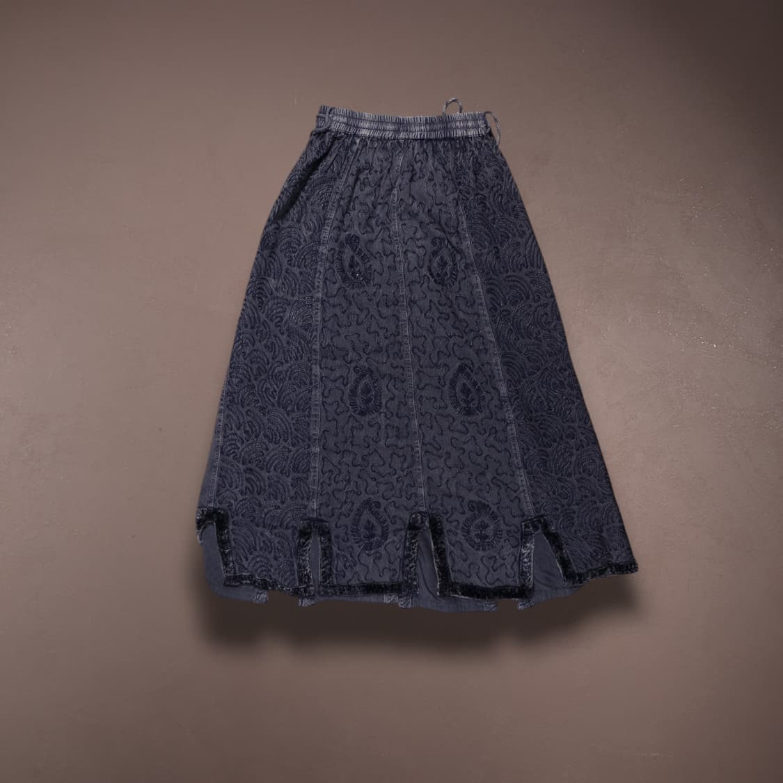 Vintage pattern long skirt 상품이미지1