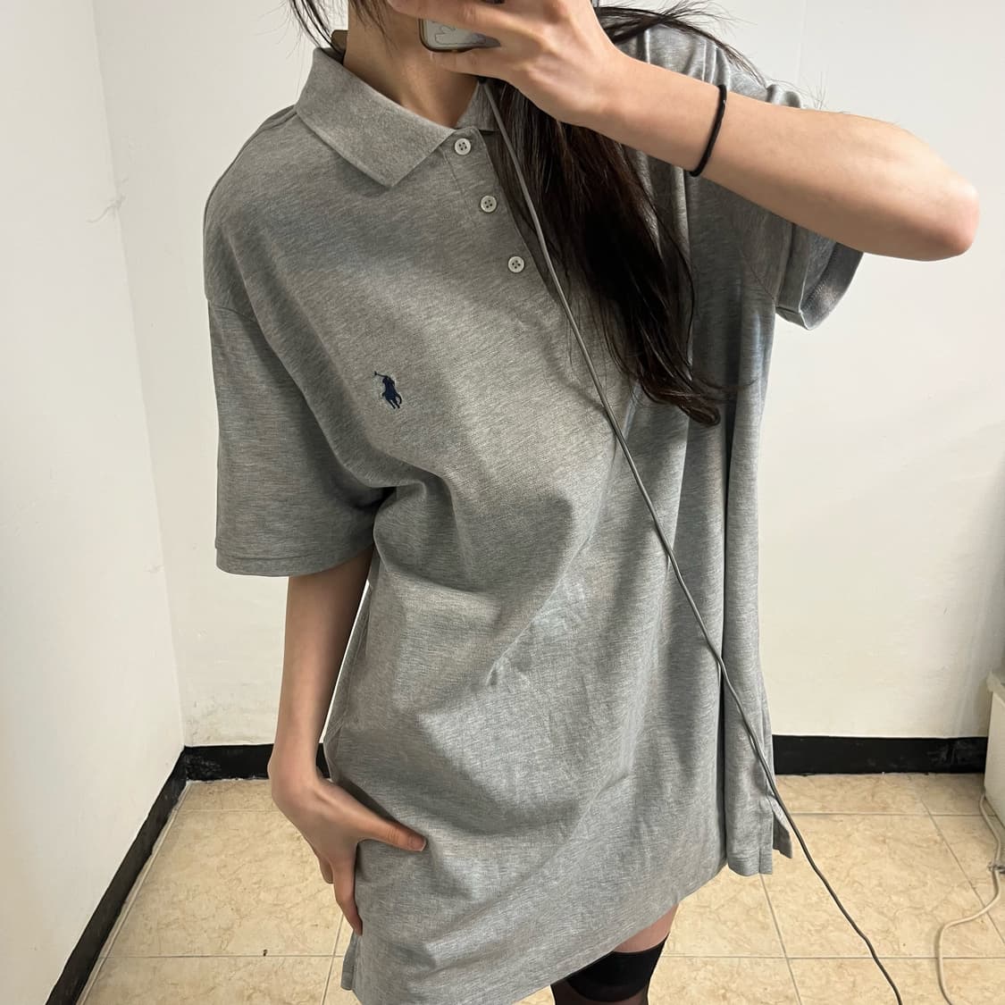 Polo Ralph Lauren Grey Collar T-Shirt 상품이미지2