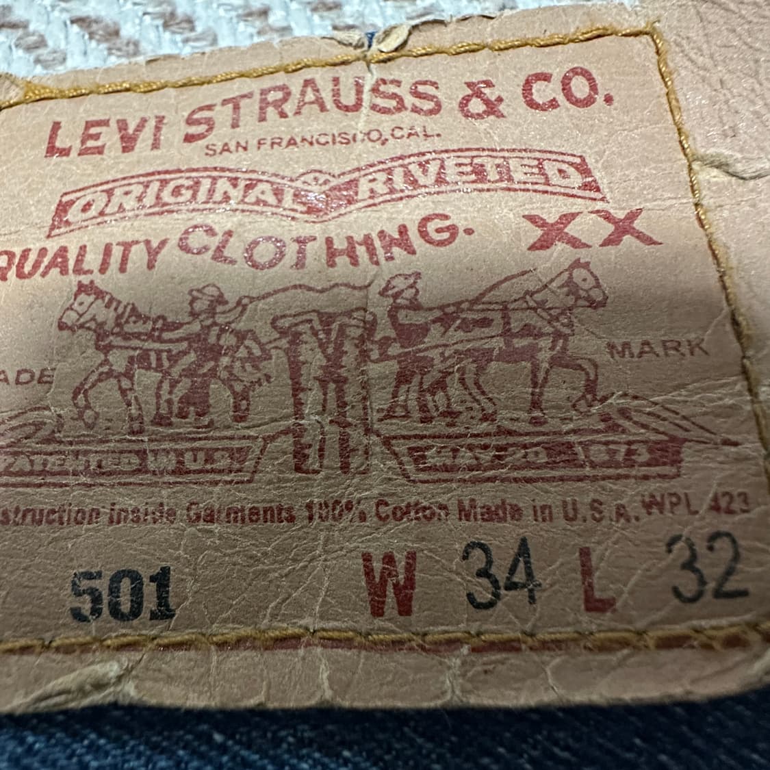 LEVI'S 501 90's usa made denim pants 상품이미지4