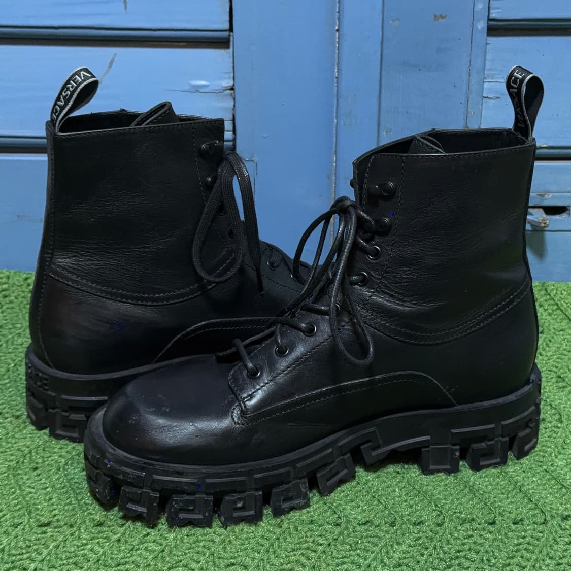 베르사체 그레카 포르티코 레더 부츠 상품이미지8