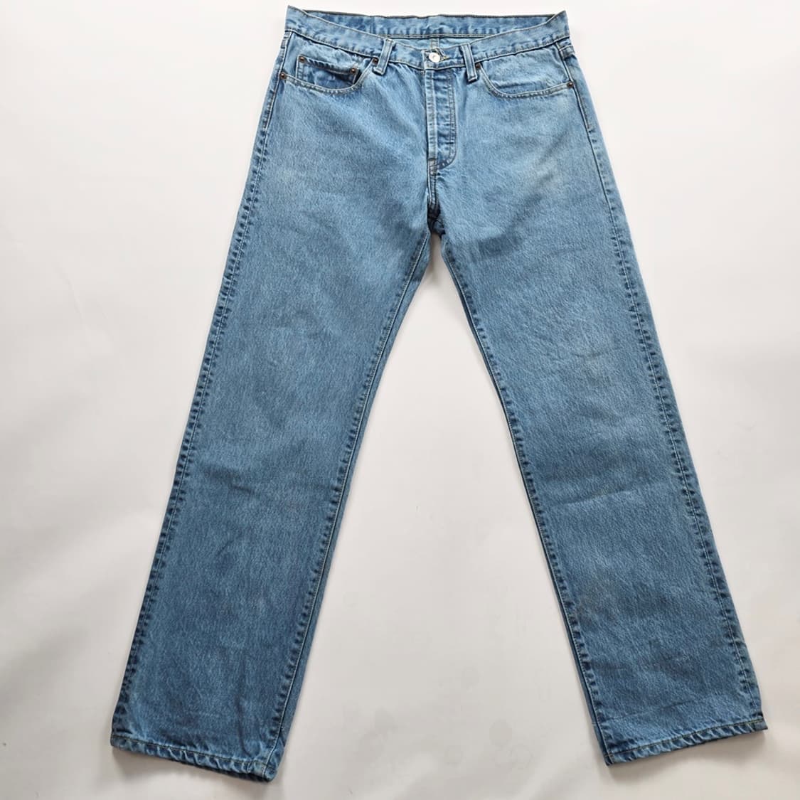 리바이스 501 청바지 미국판 연청 사이즈33 R4563 상품이미지4