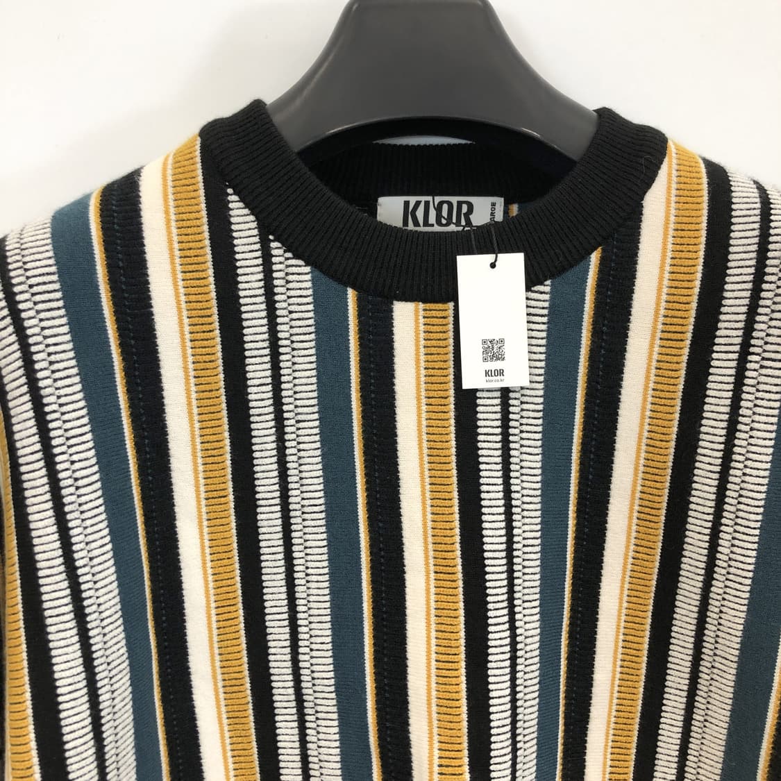 KLOR 클로어(새상품) 버티컬 스트라이프니트 L  상품이미지2