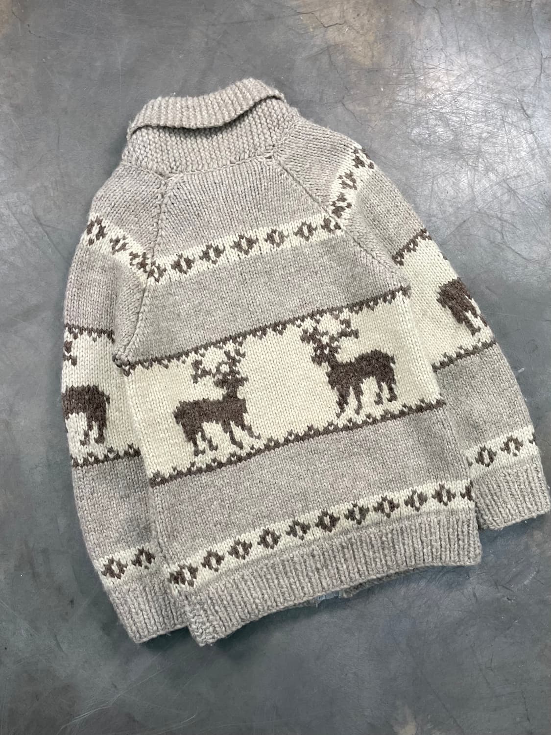 빈티지 코위찬 니트 집업 상품이미지6