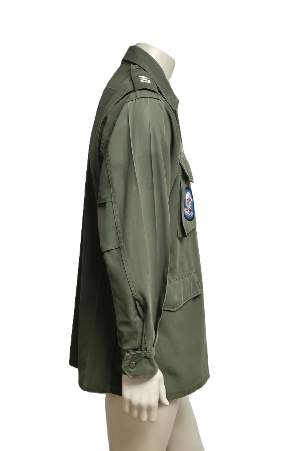 육군 구형 5공수특전여단 중위 민무늬 야전상의 전투복 상의 자켓 (XL) 상품이미지3