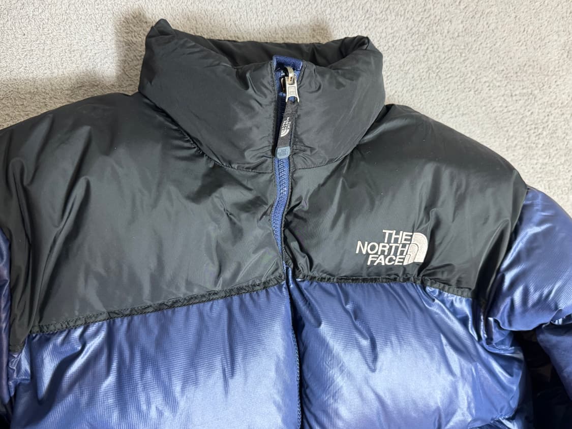 L 105-110 노스페이스 눕시 700 블루 / 퍼플 구스다운 패딩 상품이미지2