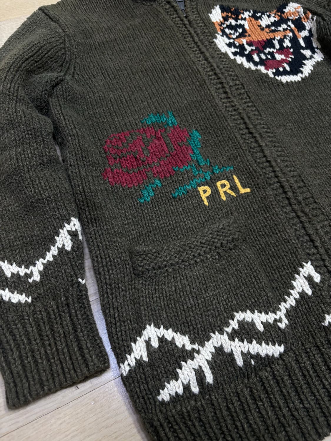 폴로랄프로렌 타이거 니트 집업 가디건 상품이미지6