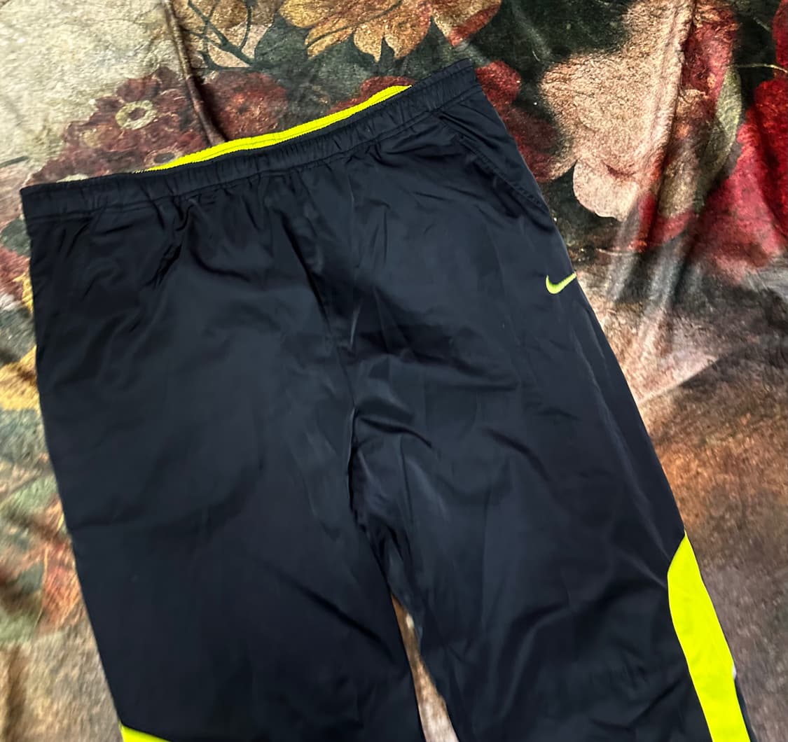 나이키 빈티지 옐로우 사이드라인 블랙트랙조거팬츠 S 상품이미지2