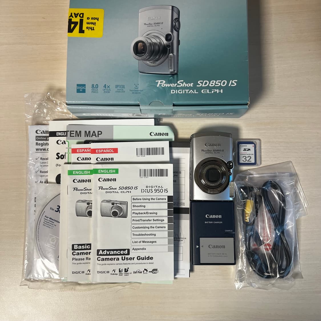 *한글/풀박스* canon 익시 810/익서스950 빈티지 디카 상품이미지6