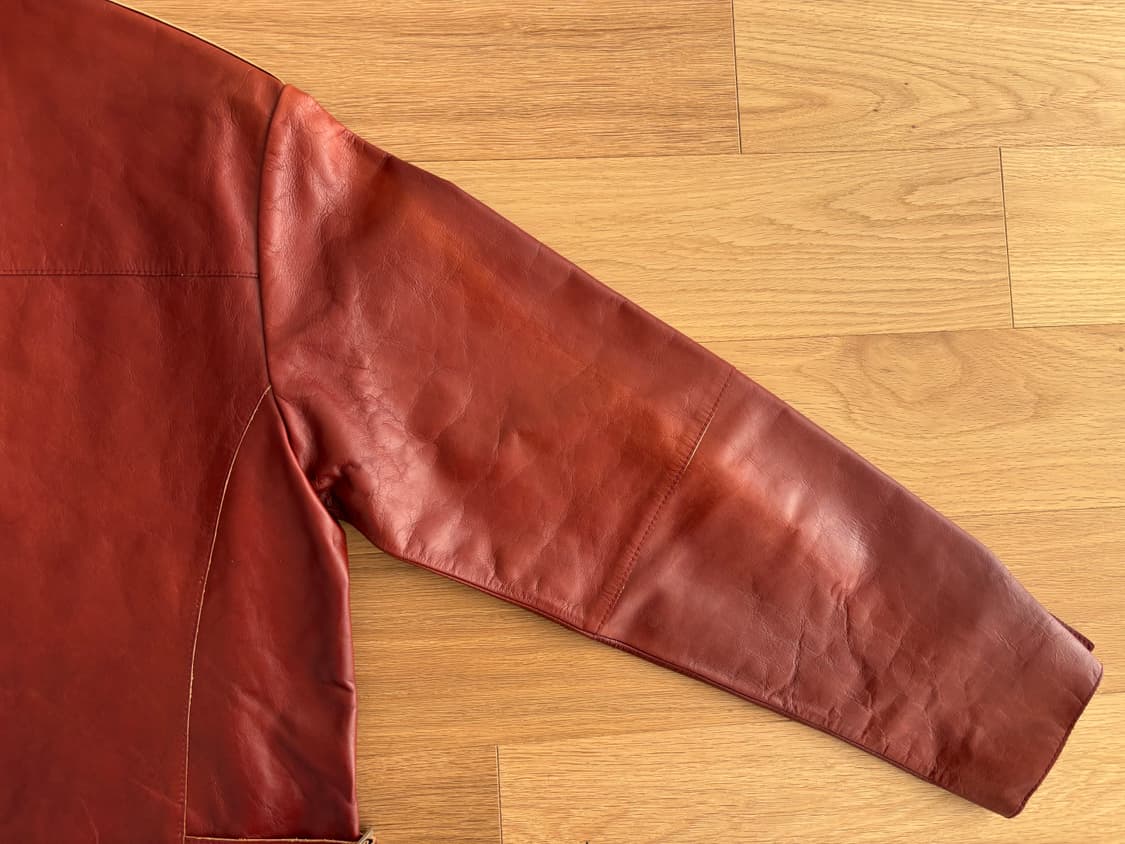 LEMARD 르마드 소가죽 자켓 레드 2사이즈 상품이미지8