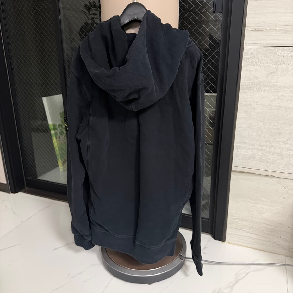 스톤아일랜드 블랙 후드티 L 상품이미지3