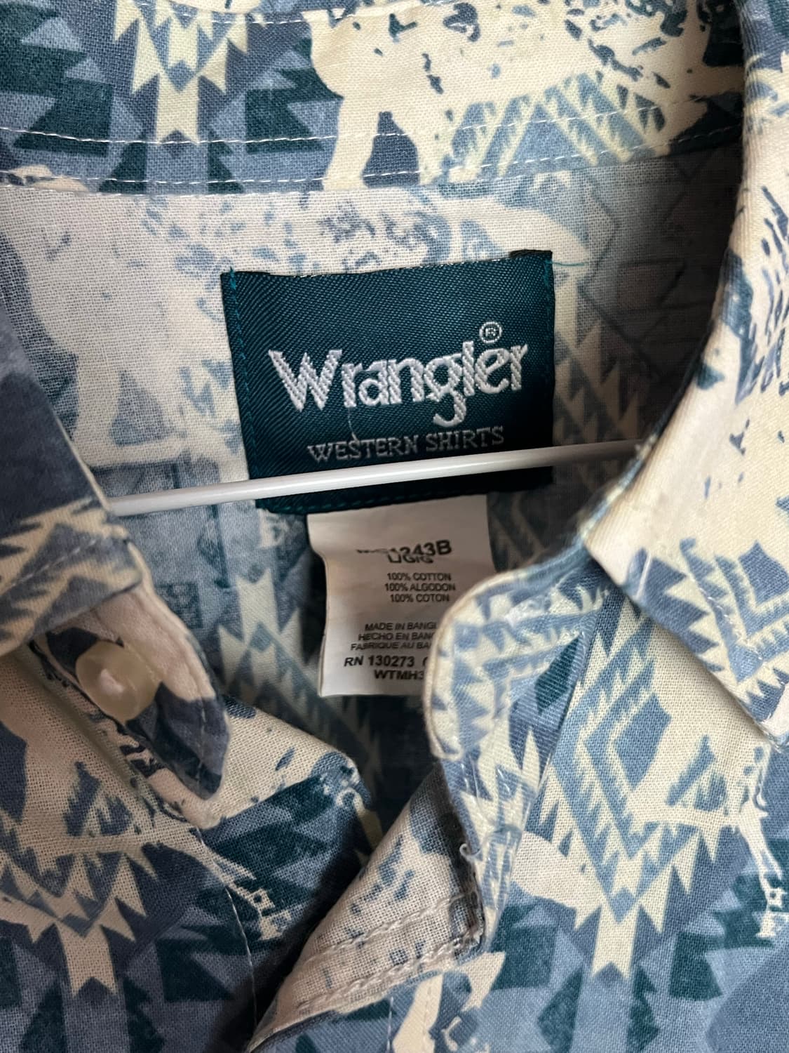 렝글러 웨스턴 패턴 셔츠 상품이미지3