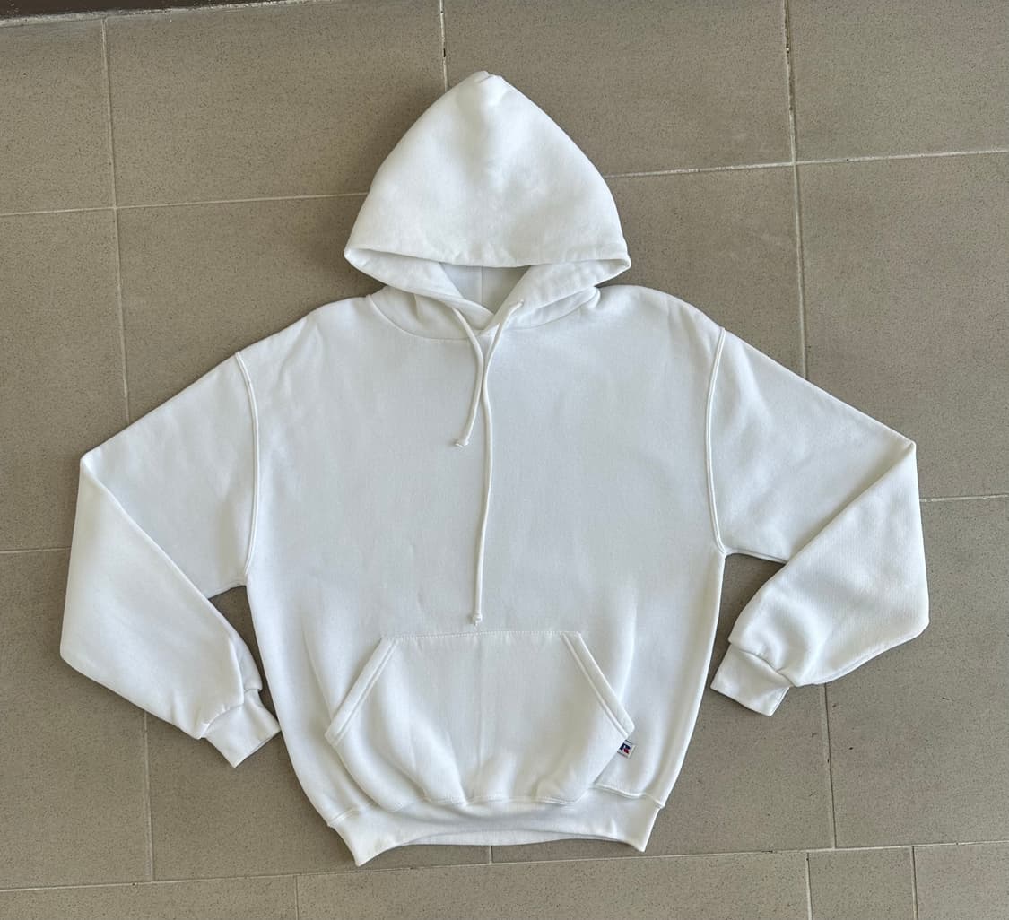 90s 빈티지 러셀 후드 화이트 M 상품이미지1