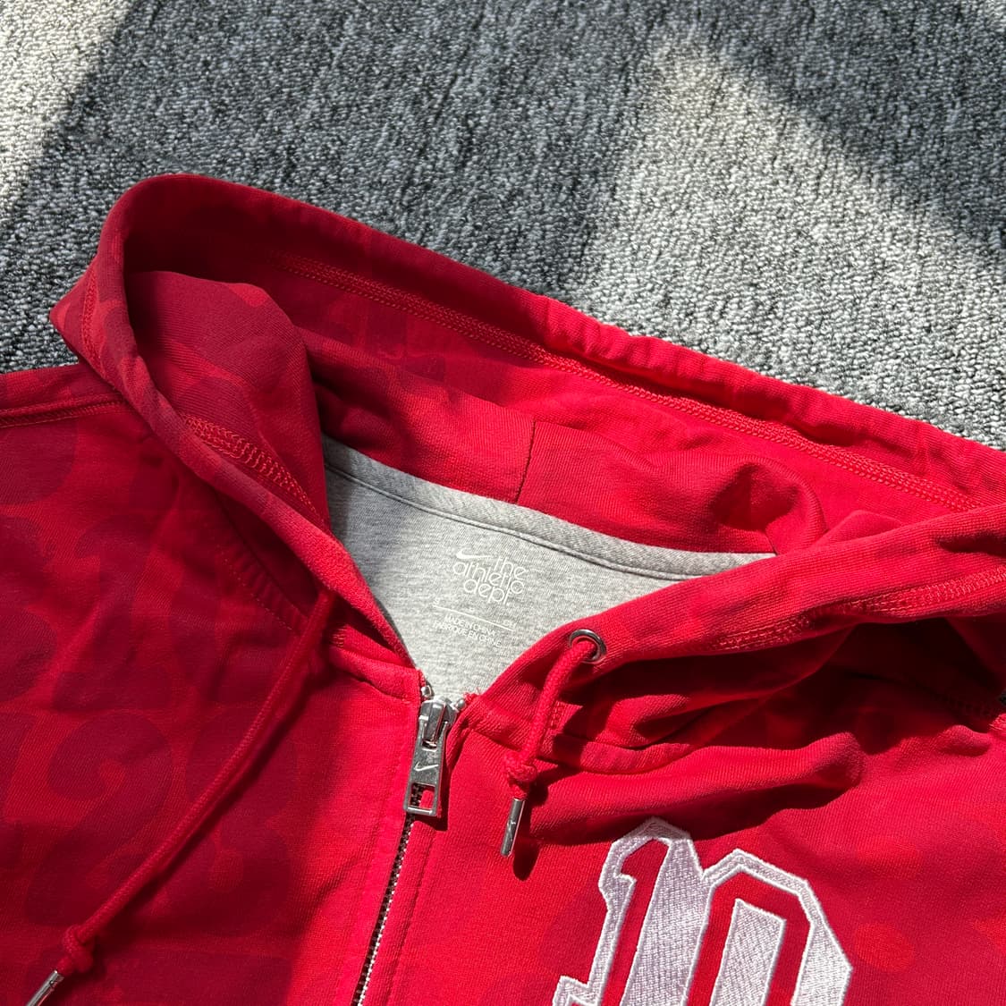 나이키 넘버링 레드 후드집업 상품이미지3