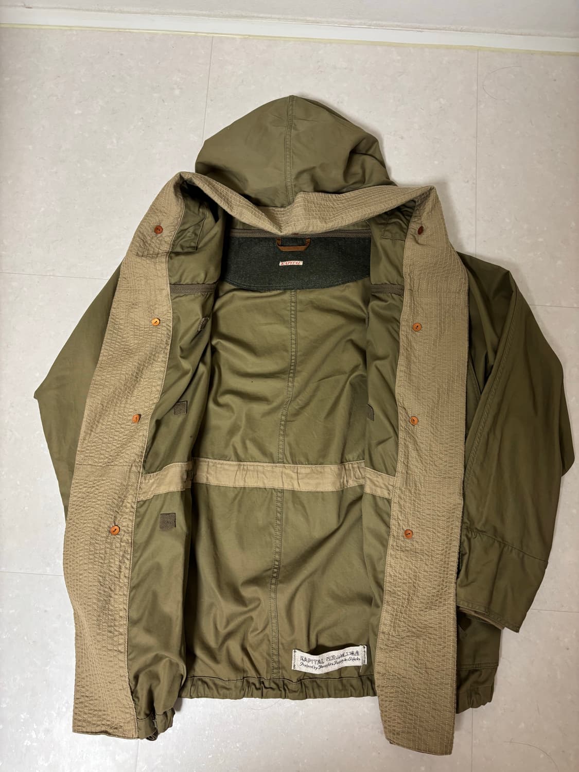 캐피탈 링코트 올리브 1사이즈 상품이미지2